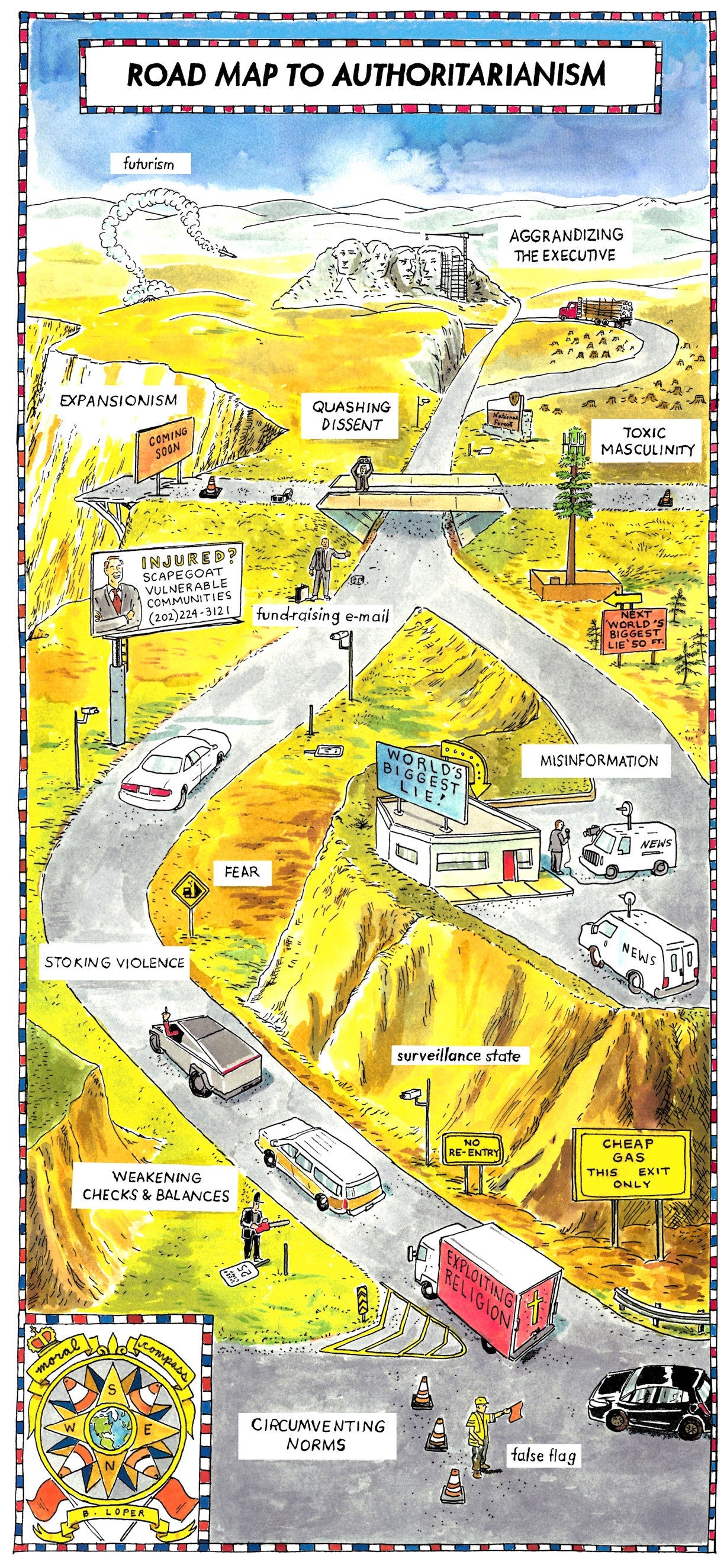 Image may contain Neighborhood Book Comics Publication Car Transportation Vehicle Person Outdoors and Advertisement