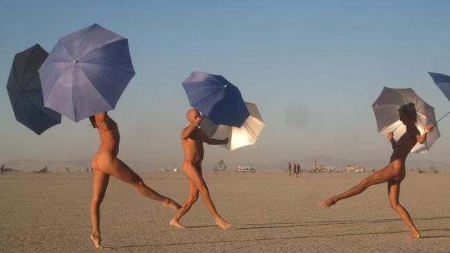 Image result for naked people at burning man