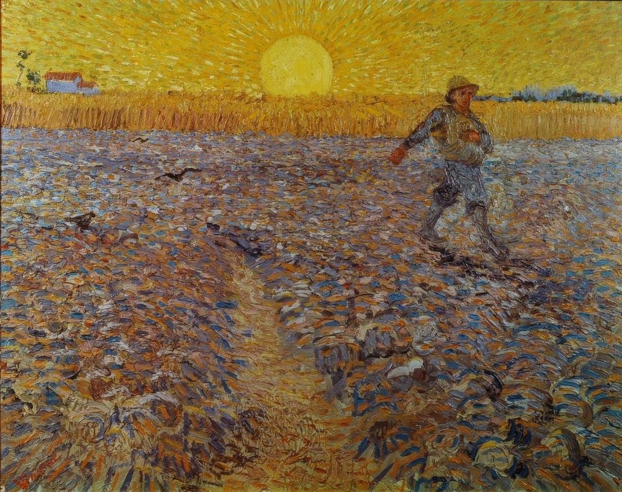 Sower at Sunset by Vincent van Gogh