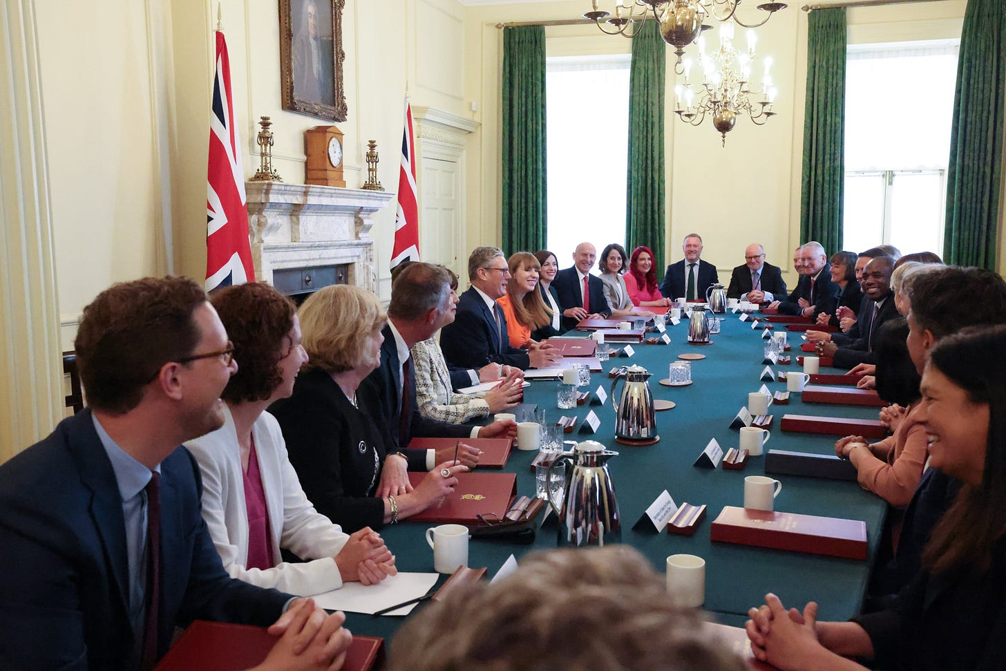 Prime Minister Keir Starmer's first Cabinet meeting. 