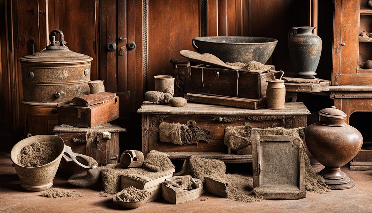 dust-covered forgotten antiques