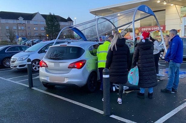 A man has sadly passed away after a medical emergency at the Tesco Extra in Corstorphine.