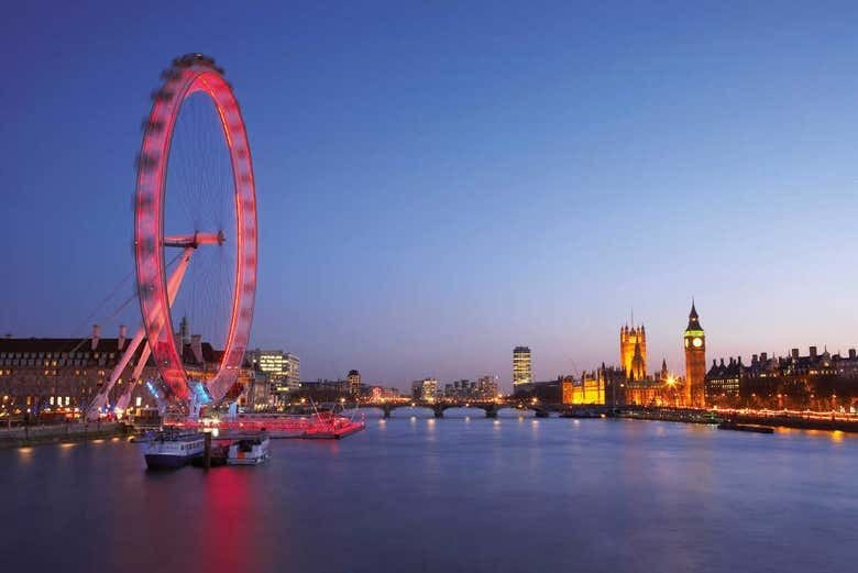 London Eye at night