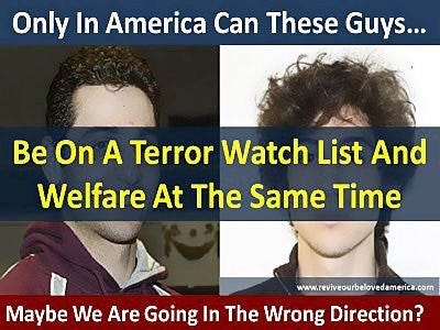terror watch list and welfare at the same time