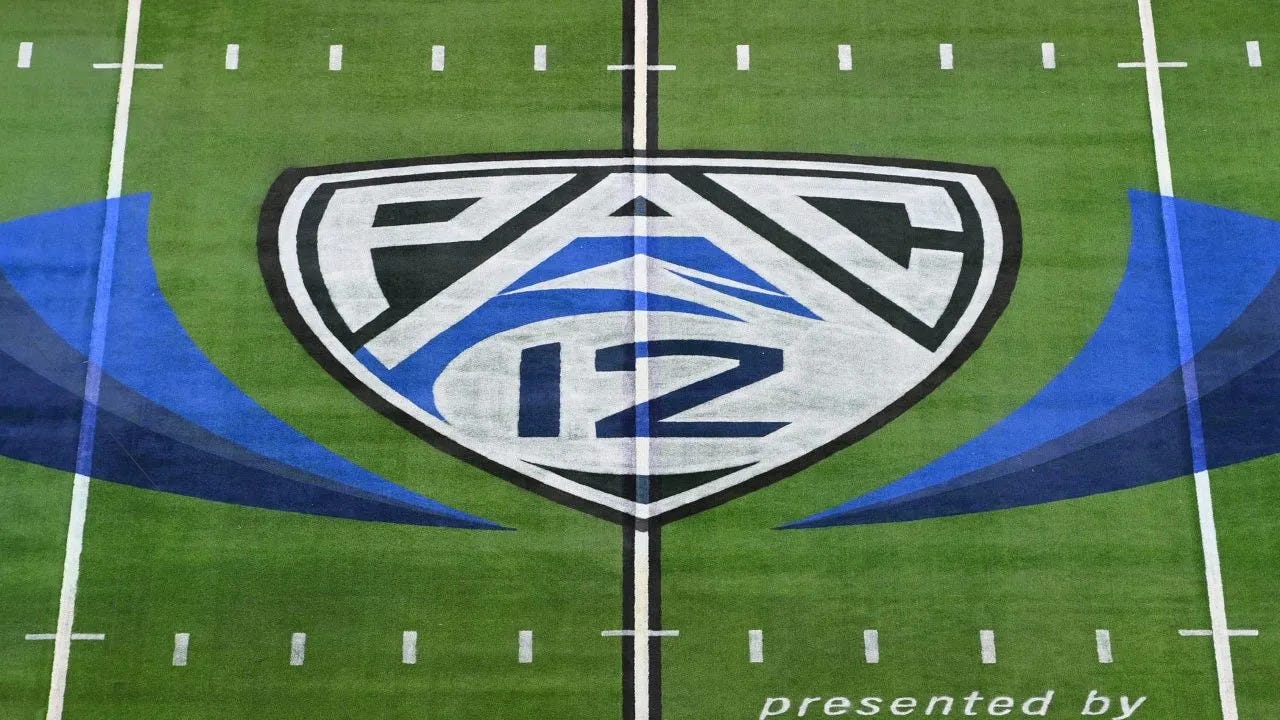 PAC-12 Logo on field.