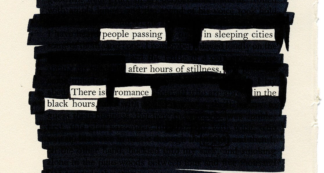 what is blackout poetry