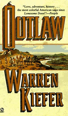 Outlaw by Kiefer, Warren: new Paperback (1991) | GoldenWavesOfBooks