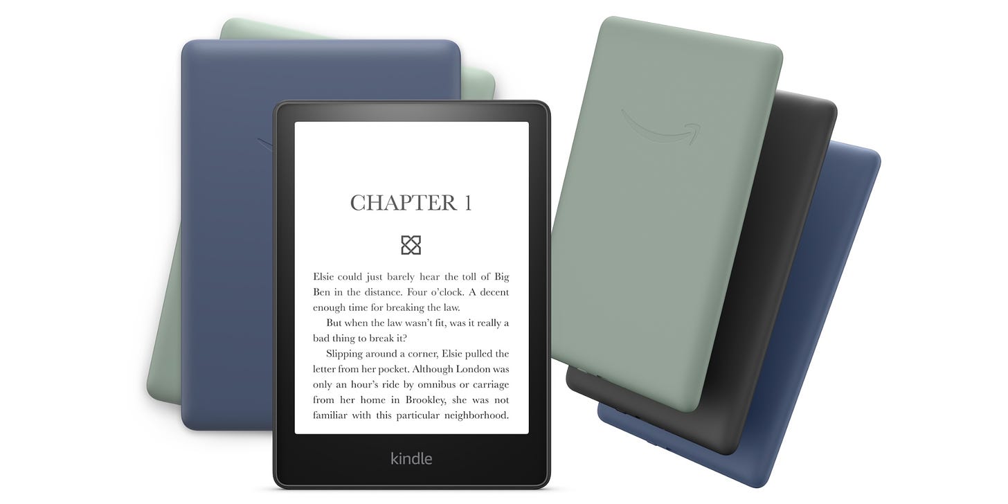 Amazon refreshes Kindle Paperwhite 5 e-reader with new Denim and Agave  Green colorways