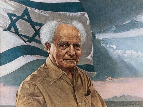 David Ben Gurion, The 1st Prime Minister of Israel, portrait by Herbert ...