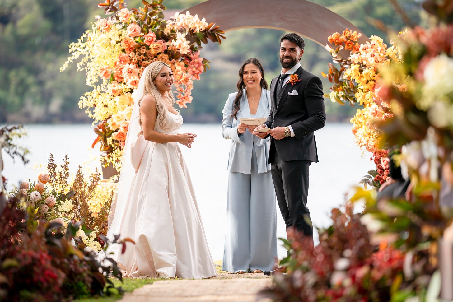 Awhina and Adrian get married on MAFS 2025. 