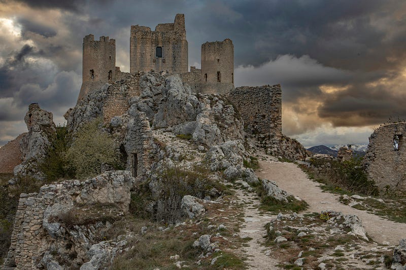 Castle in ruins Castle in ruins