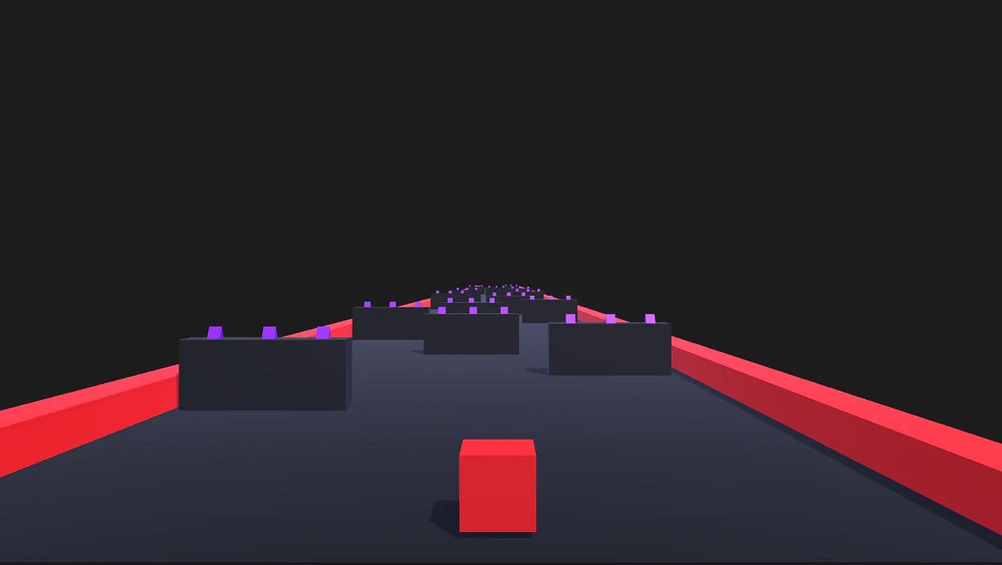 My version of cube run. Beautiful, right?