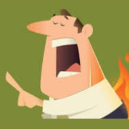 cartoon image of a man who is lying with his pants on fire.