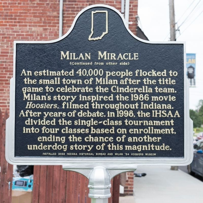 Milan Miracle Historical Marker