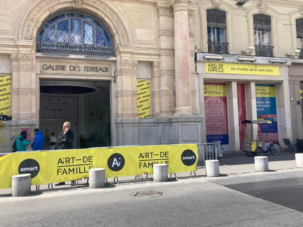 Airt de famille 3 à la Galerie des Terreaux