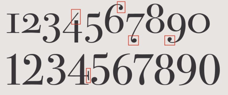 Oldstyle numerals