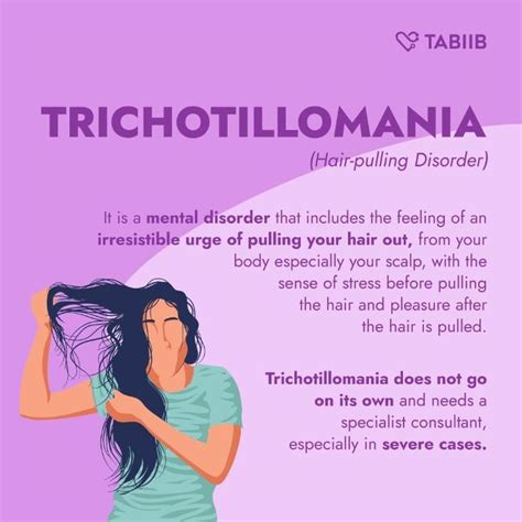 Trichotillomania (hair-pulling disorder)It is a mental disorder that ...