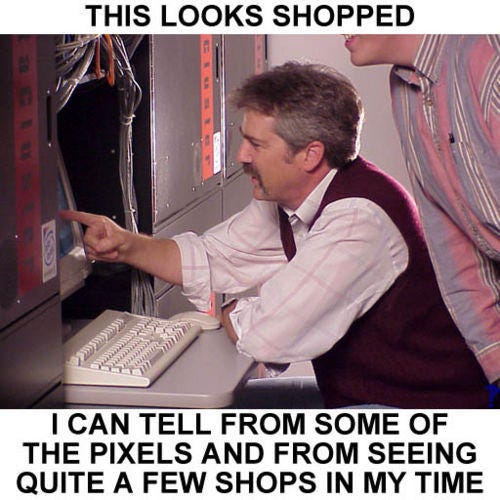 THIS LOOKS SHOPPED I CAN TELL FROM SOME OF THE PIXELS AND FROM SEEING QUITE A FEW SHOPS IN MY TIME
