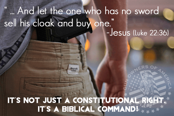 Luke 22:36 let the one who has no arms sell his cloak and buy them