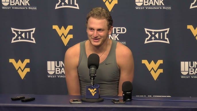 WVU Men's Basketball Tucker DeVries Press Conference | July 23 2024 -  YouTube