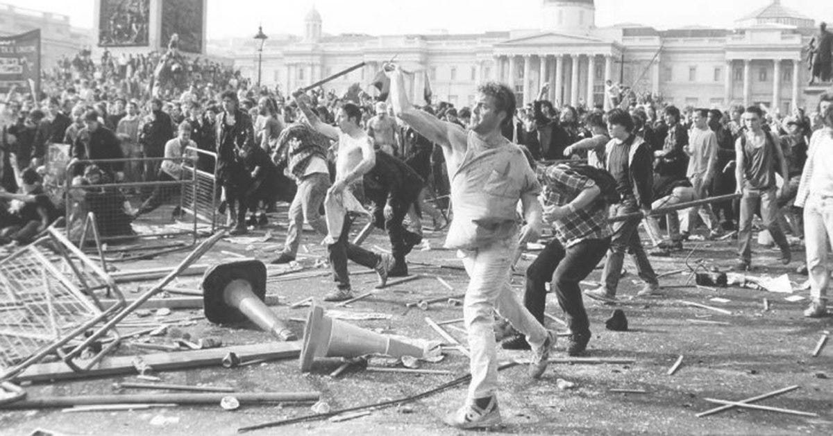Today in London riotous history, 1990: anti-poll tax riot rocks the West  End. – LONDON RADICAL HISTORIES