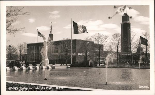 Belgium Exhibits Bldg. -N.Y.W.F. 1939 NY World's Fair