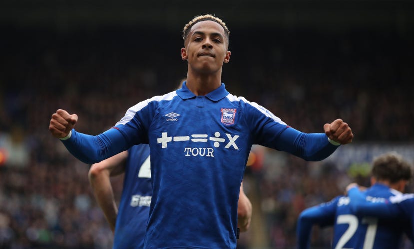 Omari Hutchinson celebrates a late equaliser against West Brom