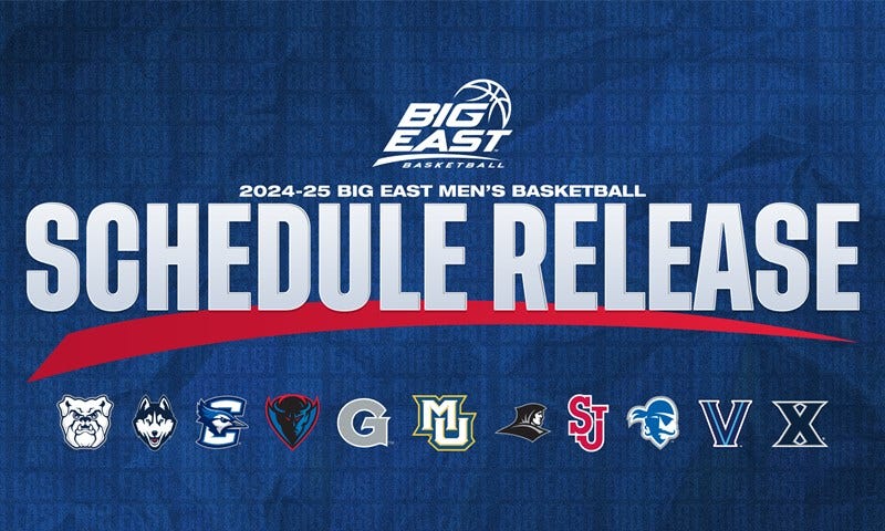 BIG EAST ANNOUNCES 2024-25 MEN'S BASKETBALL SCHEDULE - Big East Conference