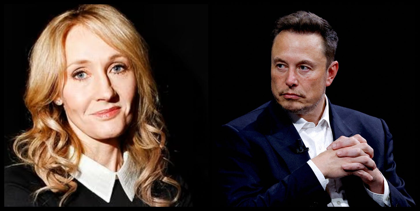 J.K. Rowling responds to Elon Musk: not 'doing as I'm told'