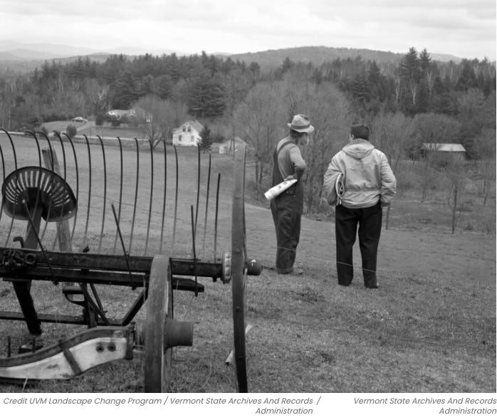 Right of Way Agent talking with a farmer in a field