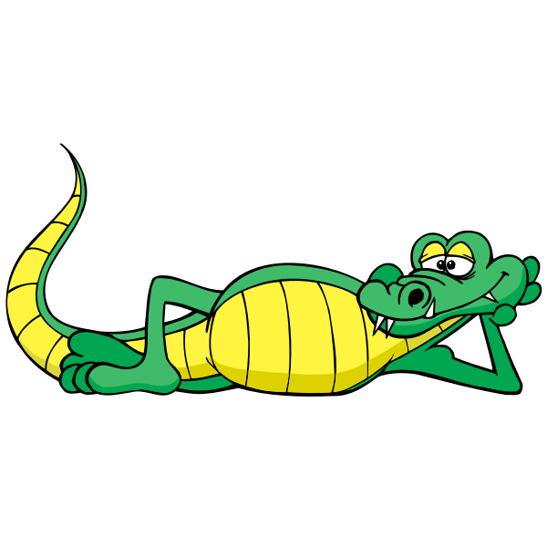 Lazy alligator | Free SVG