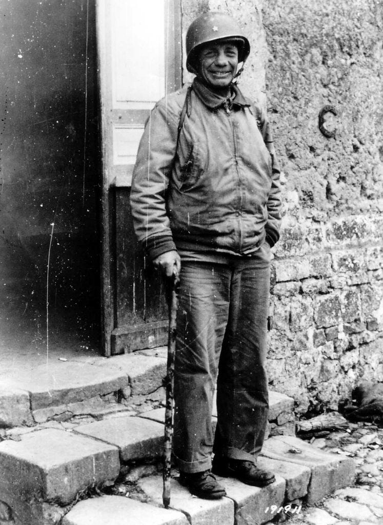 Theodore Roosevelt in 1944 at Méautis France 