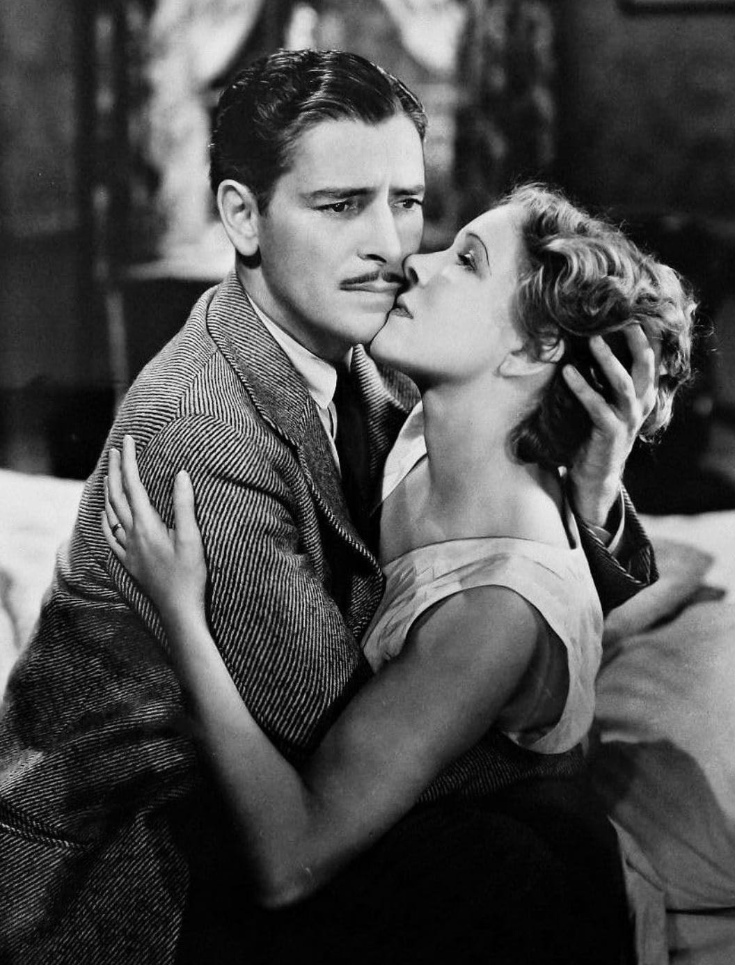 Ronald Colman and Helen Hayes in a scene from Arrowsmith