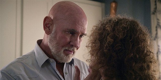 Walker Mitch Pileggi looking into Molly Hagans eyes for Season 1 finale.