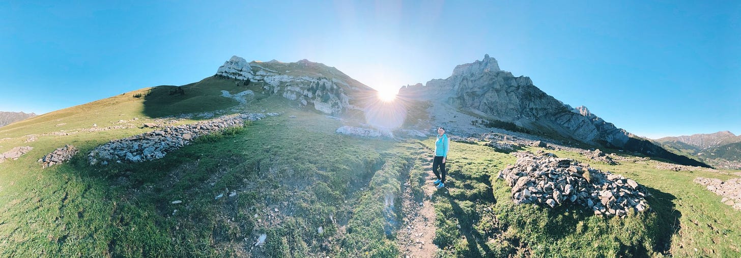 How to hike to the top of a Swiss mountain