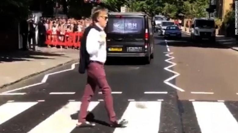 Paul McCartney recreates 'Abbey Road' cover - CNN Video