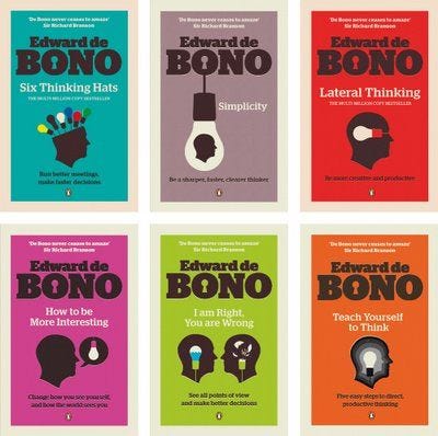 Edward de Bono - Series Design | Six thinking hats, Lateral thinking,  Inspiration