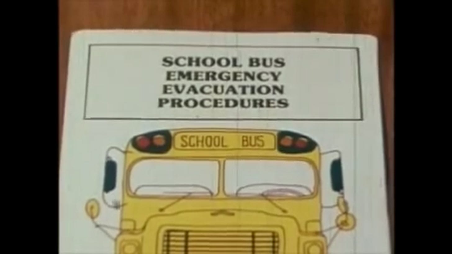 School Bus Emergency Evacuation Procedures: The Novel!