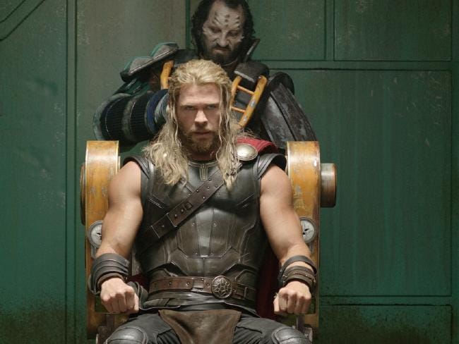 thor ragnarok chris hemsworth taken prisoner mttg reviews