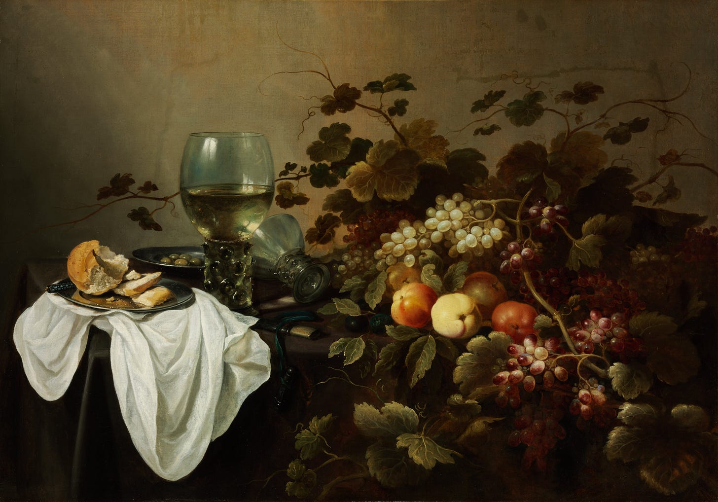 File:Pieter Claesz - Still Life with Fruit and Roemer ...