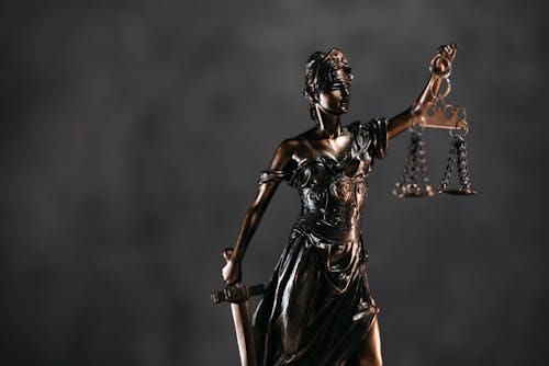 Free Themis Sculpture with Libra  Stock Photo