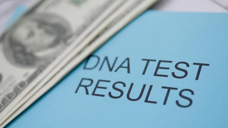 dna tests are sold to highest bidder