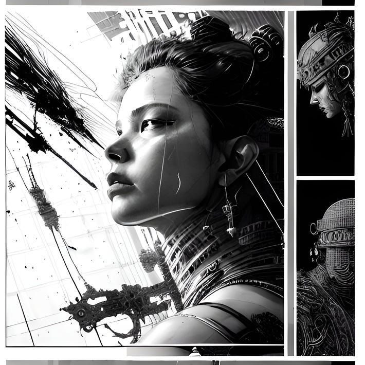cyberpunk graphic novel - dystopian fantasy 
