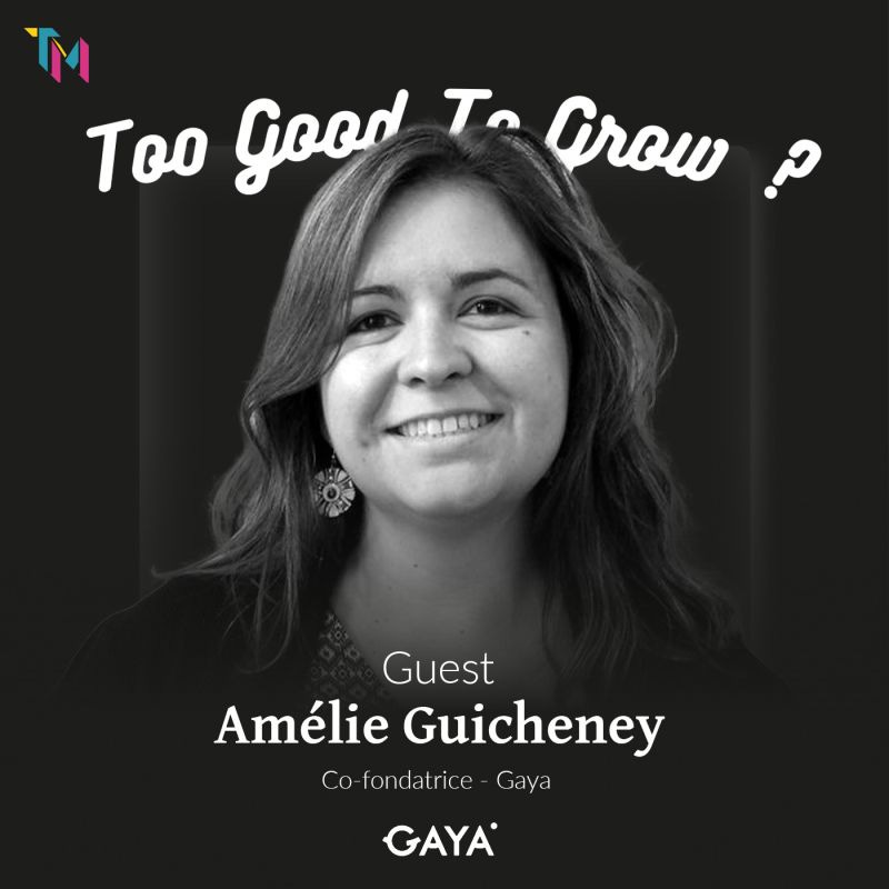 Vignette du podcast avec le portrait de la cofondatrice de Gaya