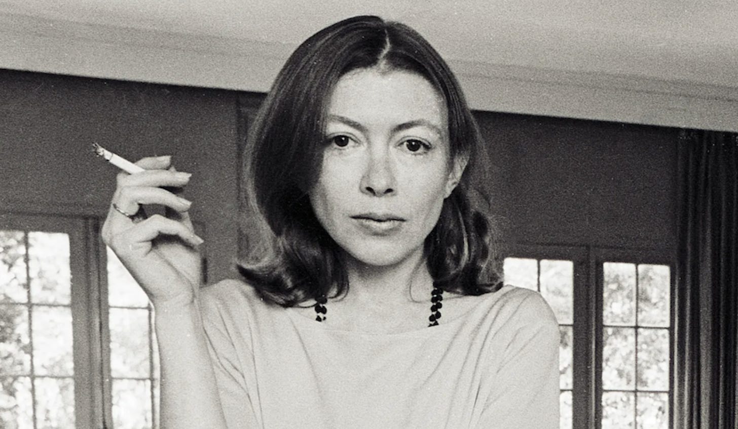 Joan Didion publicity photo for Play It As It Lays (1970)