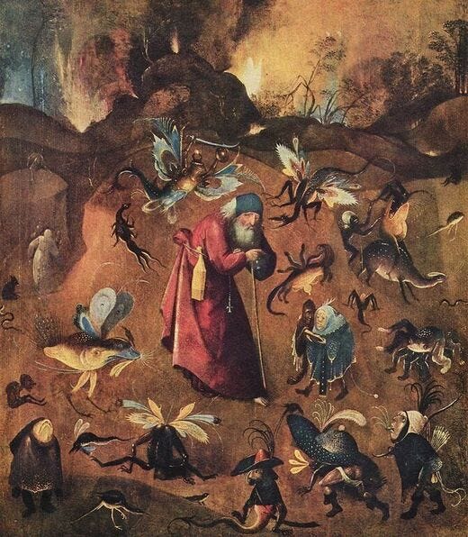 Hieronymus Bosch: The Temptation of St Anthony