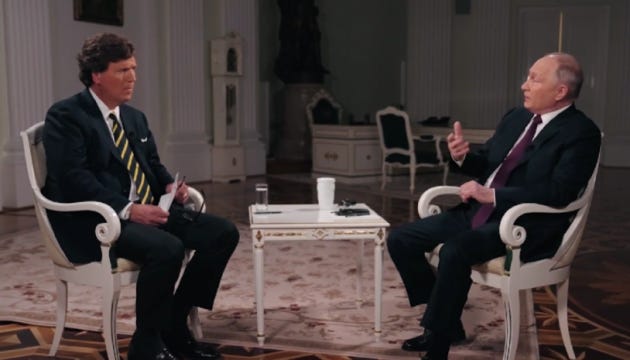 Two hours of lies and delusions: Putin’s “sensational” interview with Tucker Carlson