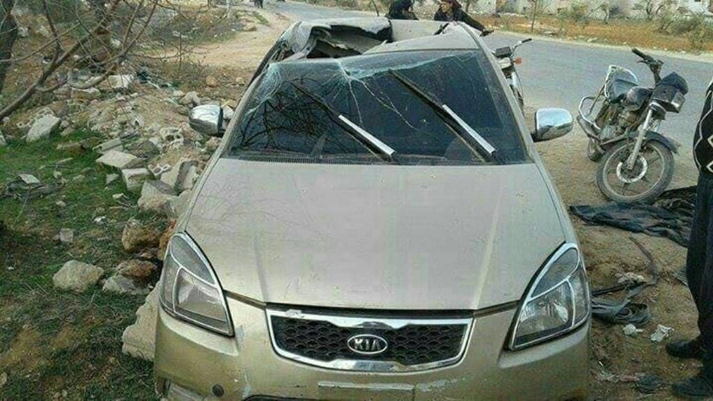 The vehicle that Abu al-Khayr al-Masri was traveling in. (Long War Journal)