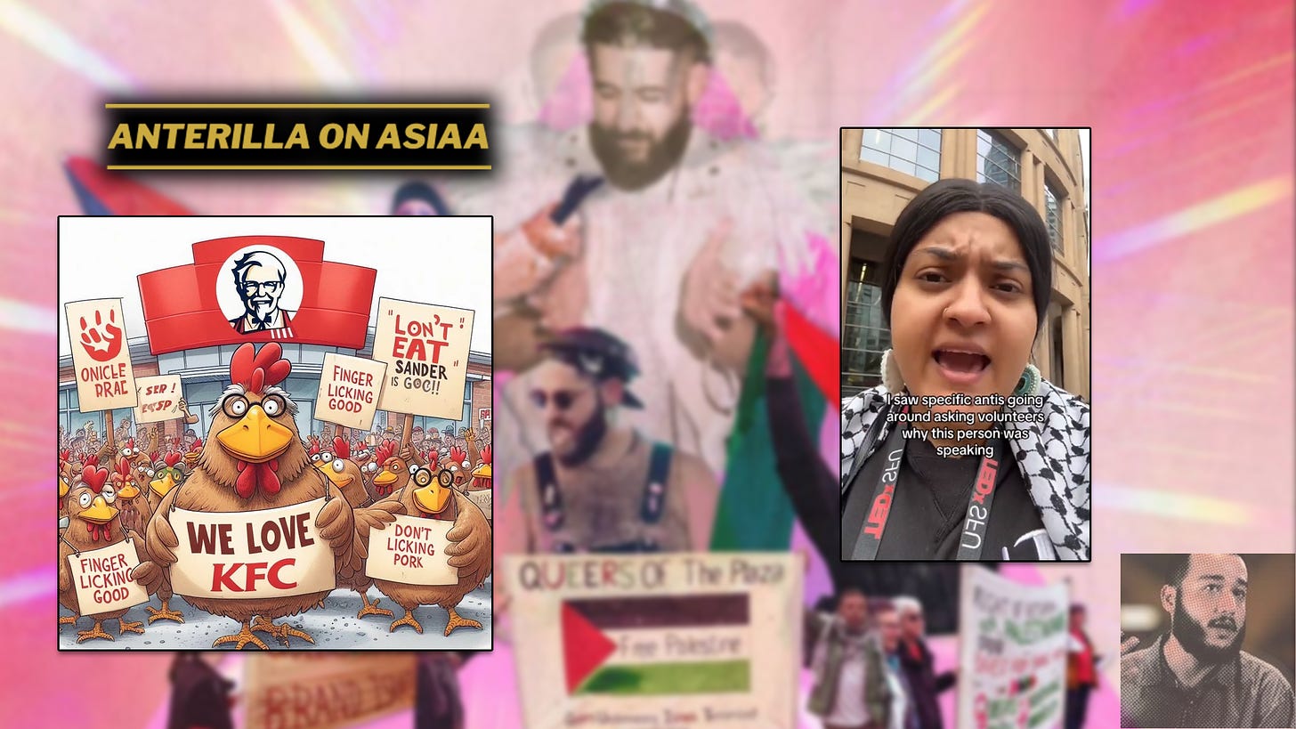 “Queers for Palestine” on kuin kana, joka haluaa ryhtyä KFC:n uppopaistetuksi koiveksi.