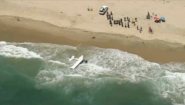Junior Lifeguards Help Rescue Pilot After Small Plane Crash in Huntington Beach